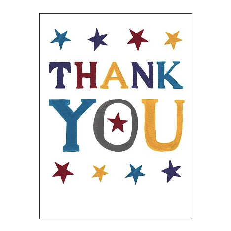 Thank You Stars Card – Jacaranda Tree & Co