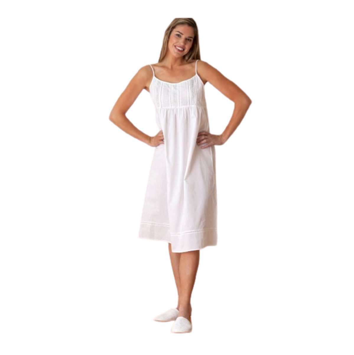 Louise White Cotton Nightgown – Jacaranda Tree & Co