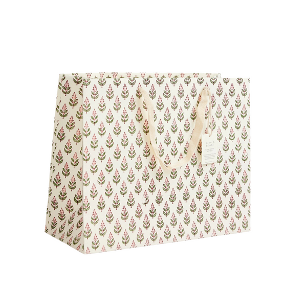 Hand Block Printed Gift Bags - Buti Blush