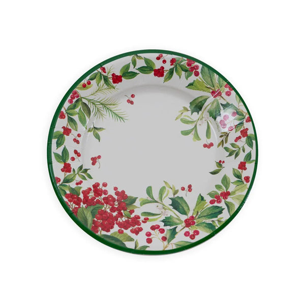 Holly Chintz White Salad & Dessert Plates - 8 Per Package