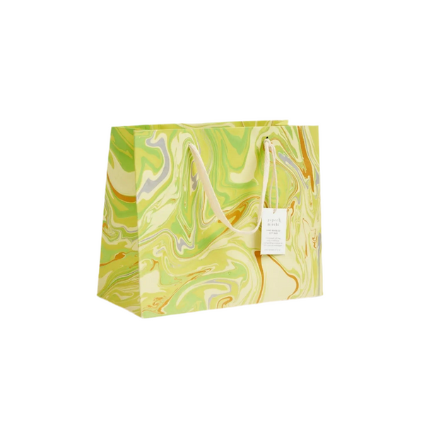 Hand Marbled Pastel Gift Bags - Limoncello