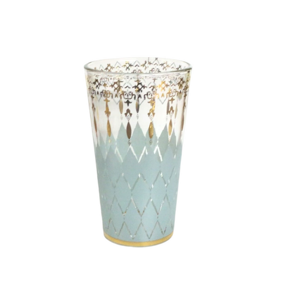 Patina Vie Aquarius 18K Gold Tall Glass