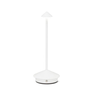 Slim Arrowhead Shade LED Table Light - Matte White