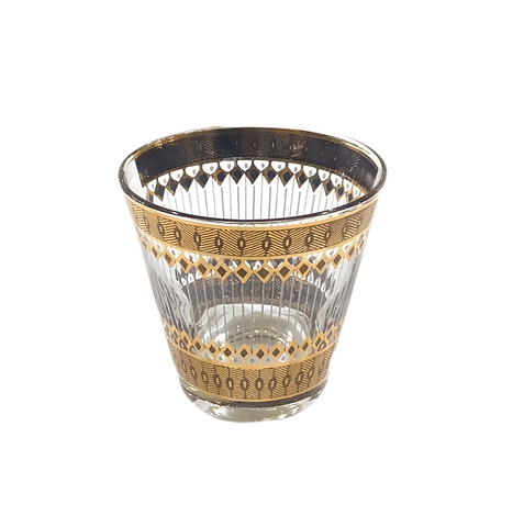 Vintage Gold Patterned Glass