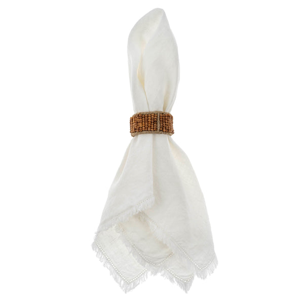 Soledad Beaded Napkin Ring - Natural