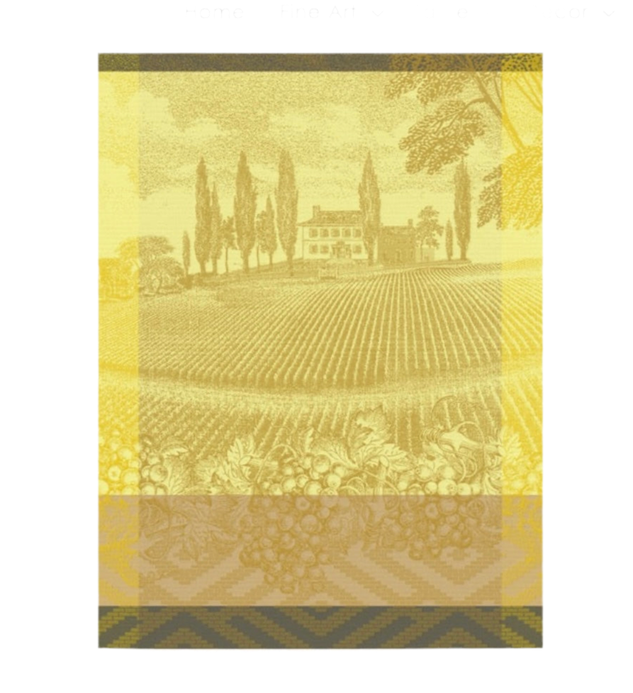 Le Jacquard Francais Tea Towel - Vignoble Yellow