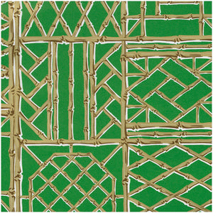 Green & Gold Bamboo Screen Wrapping Paper