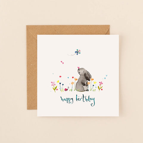 Bunny Birthday Card