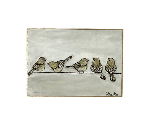 Original Art, Birds on a Wire Series - 4645