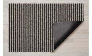 Chilewich Indoor/Outdoor Breton Stripe Shag Floor Mat - Gravel