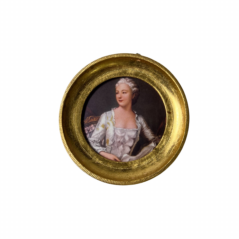 Vintage Round Gold Florentine Frame