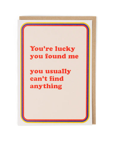 Found Me…Card