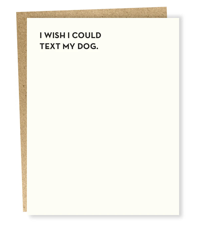 Dog Text Card