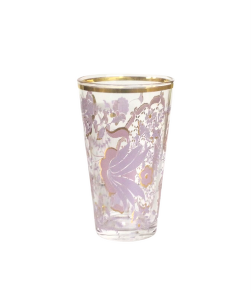 Patina Vie Lilac Tapestry 18K Gold Tall Glass