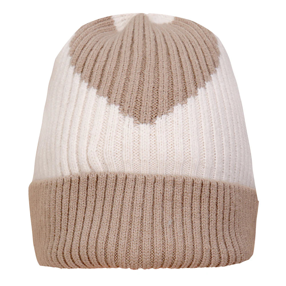 Ribbed Heart Hat