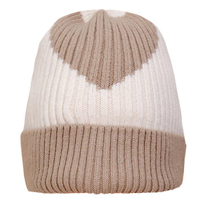 Ribbed Heart Hat