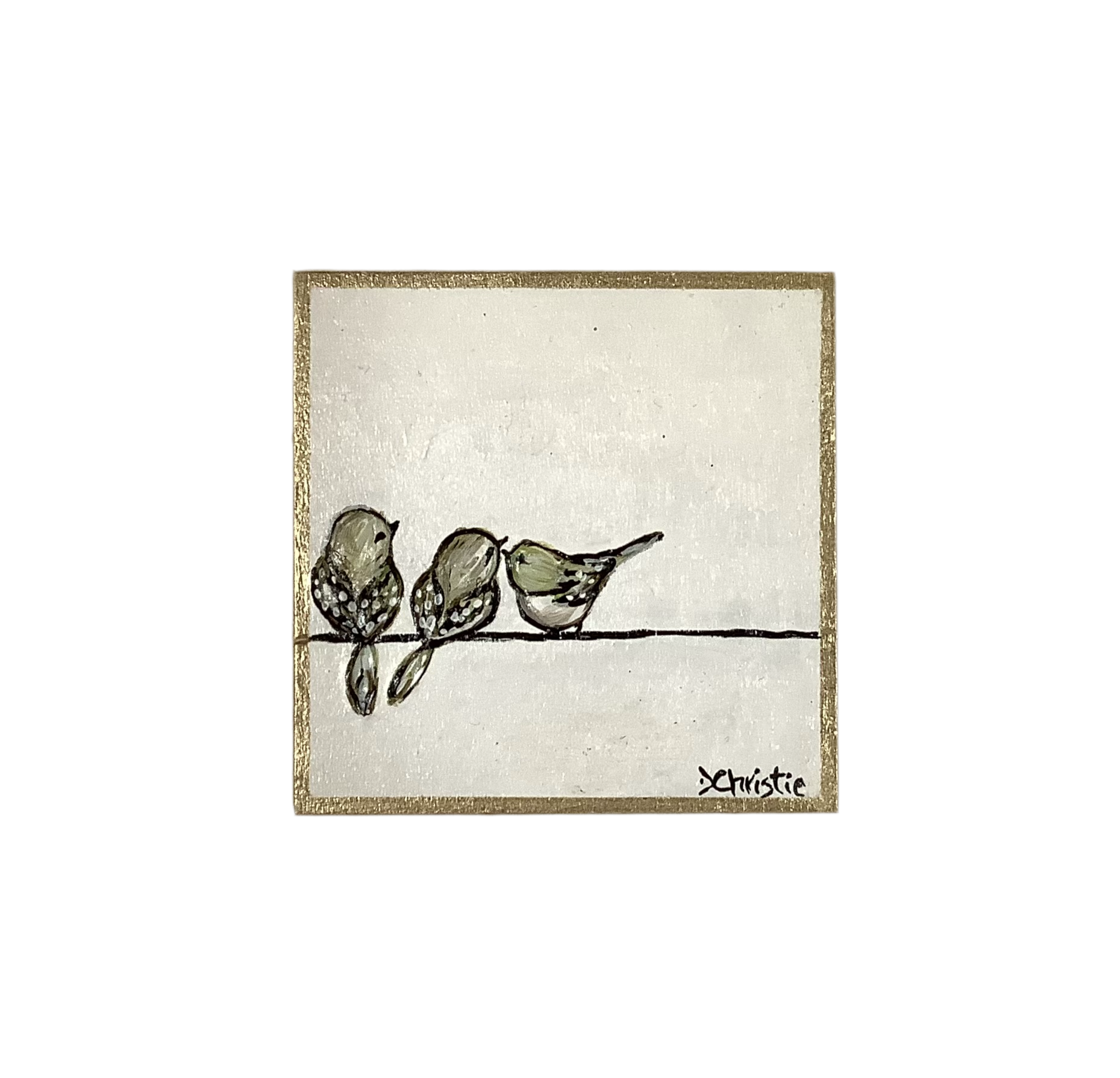 Original Art, Birds on a Wire Series - 4682