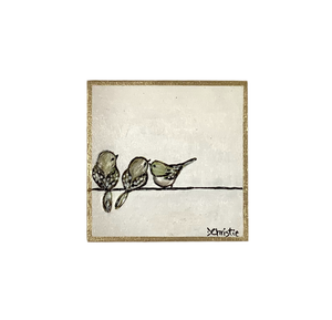 Original Art, Birds on a Wire Series - 4682