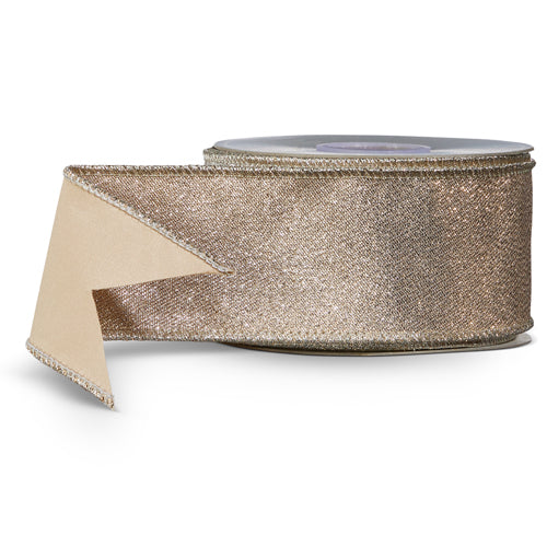 Taupe Metallic Ribbon