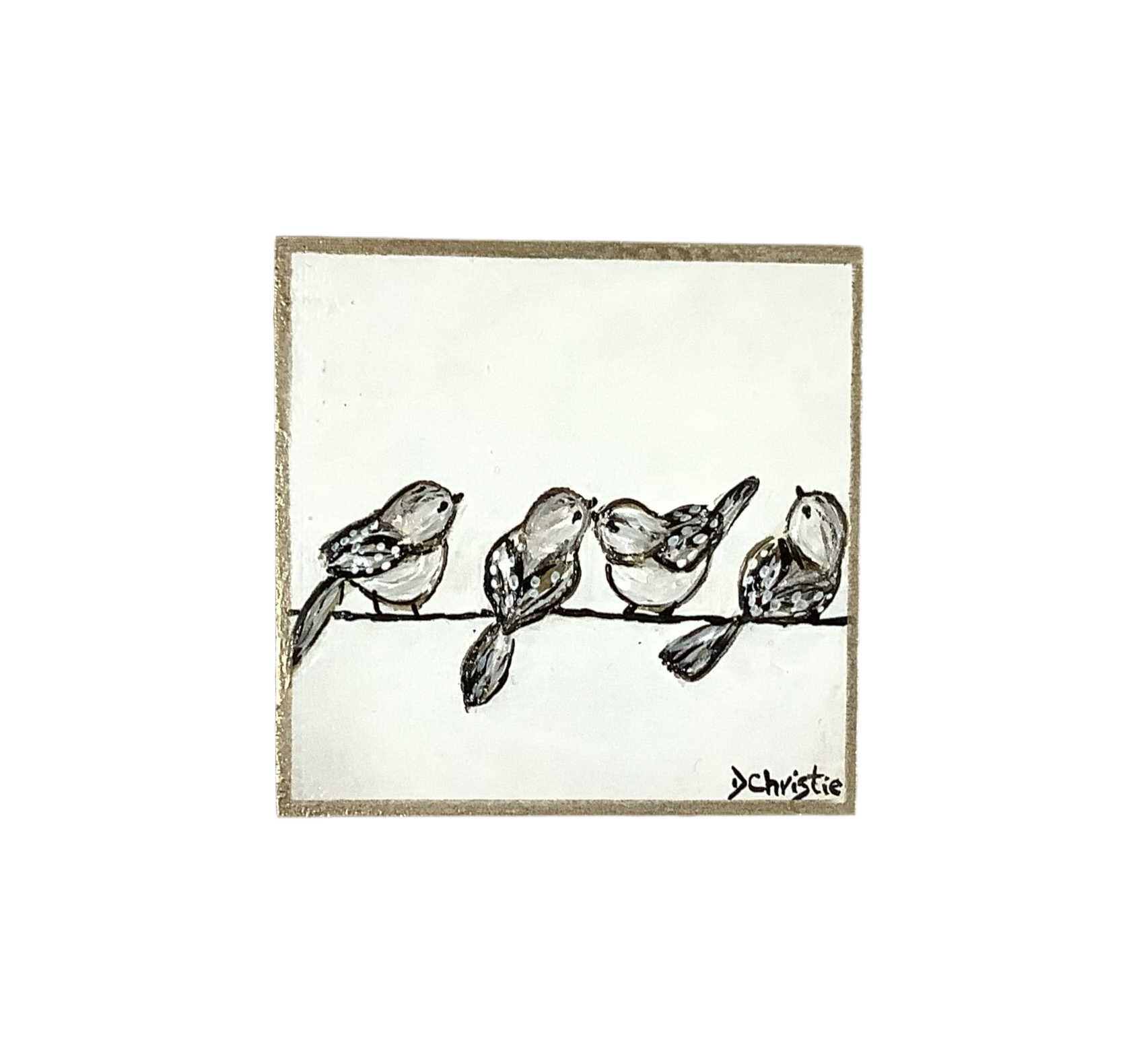 Original Art, Birds on a Wire Series - 4677