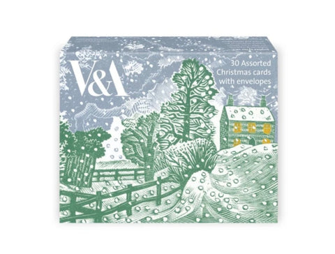 V&A 30 Assorted Christmas Boxed Cards