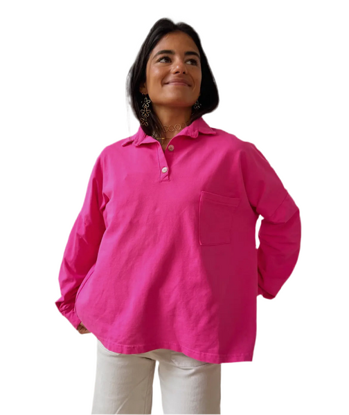 Oversized Hot Pink Shirt