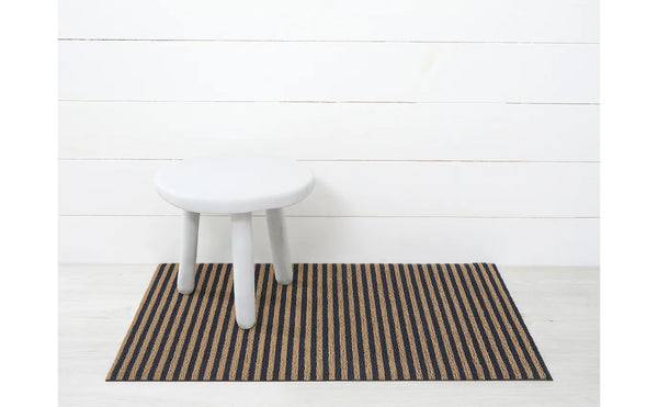 Chilewich Indoor/Outdoor Breton Stripe Shag Floor Mat - Coast