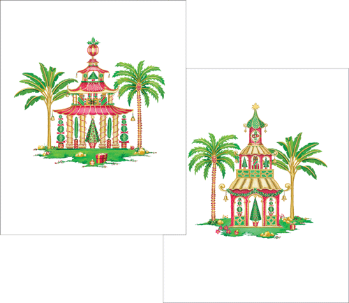 Pagoda Boxed Cards