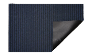 Chilewich Indoor/Outdoor Breton Stripe Shag Floor Mat - Blueberry