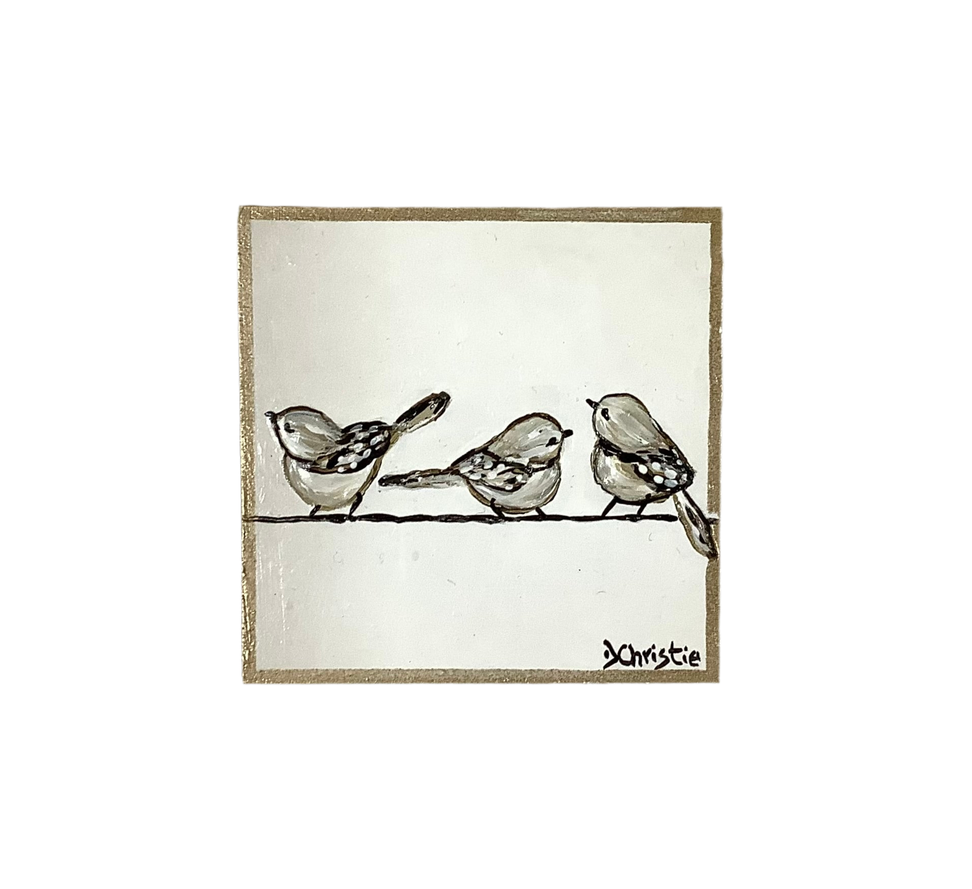 Original Art, Birds on a Wire Series - 4680