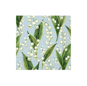 Cocktail Napkins - Mayflower Field Light Blue