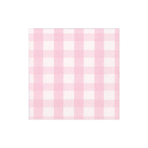 Cocktail Napkins - Pink Gingham