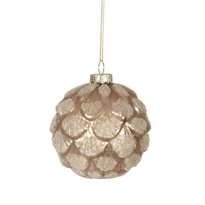 pine cone ball ornament