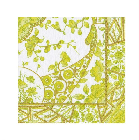 Dinner Napkins - Gilded Porcelain Chartreuse