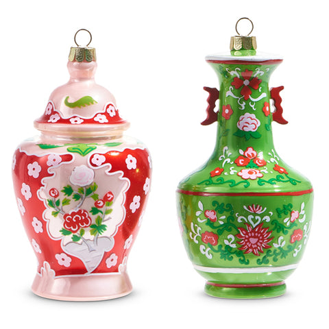 Chinoiserie Jar Ornament (2 styles)