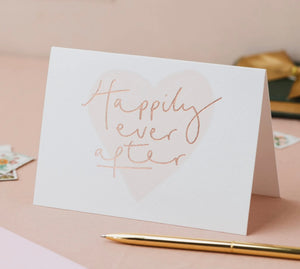 Happily Ever After Heart Foil Card