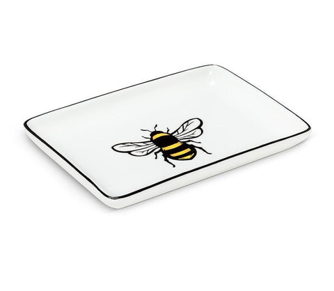 Yellow Bee Rectangular Plate