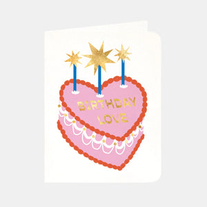 Birthday Love Vintage Cake Card