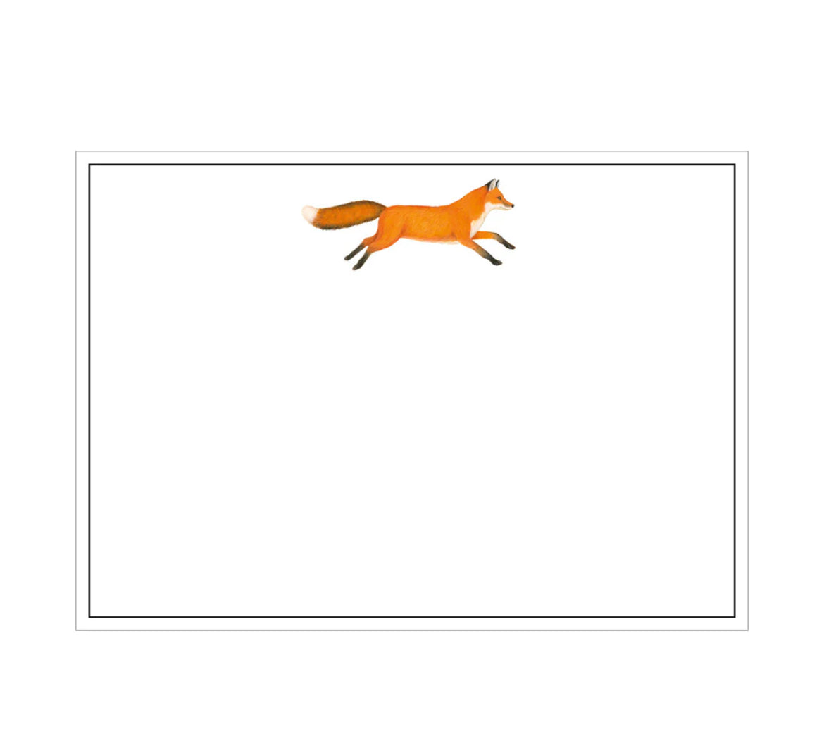 Leaping Fox Correspondence Cards