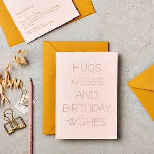 Hugs & Kisses...Card