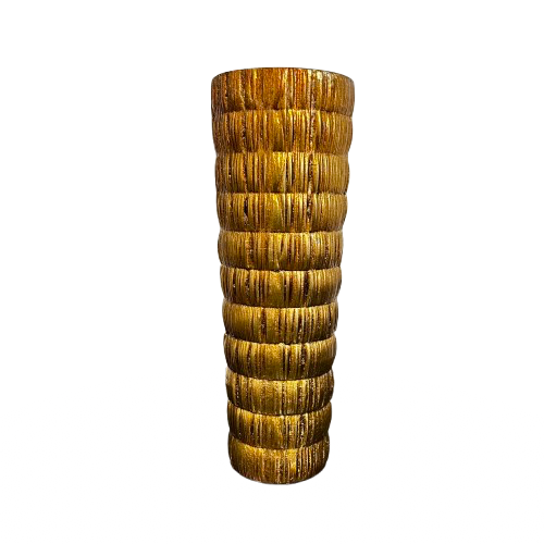 Vintage Tall Gold Vase