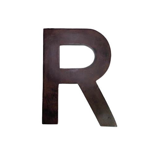 Wooden Letter “R” – Jacaranda Tree & Co