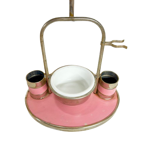 Vintage Pink & Metal Makeup Stand