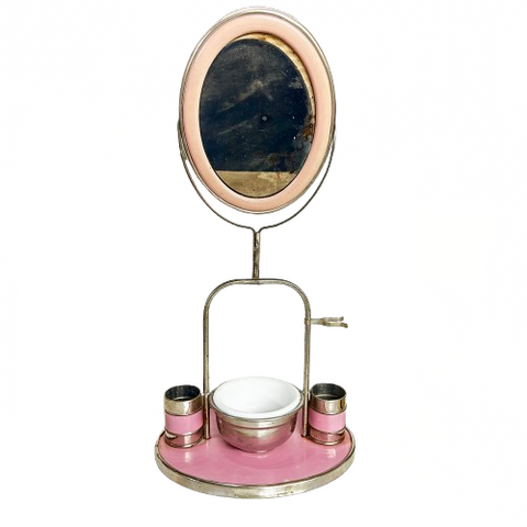 Vintage Pink & Metal Makeup Stand