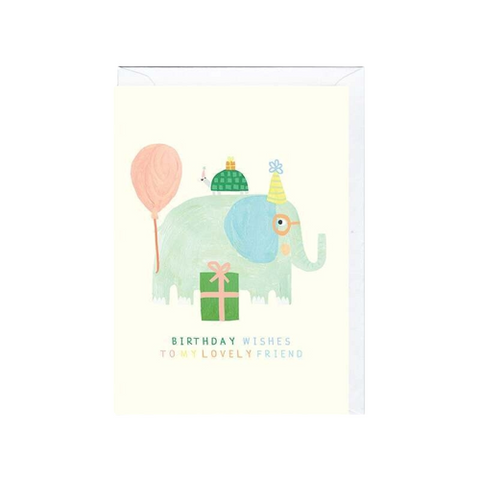 Birthday Wishes Elephant Card