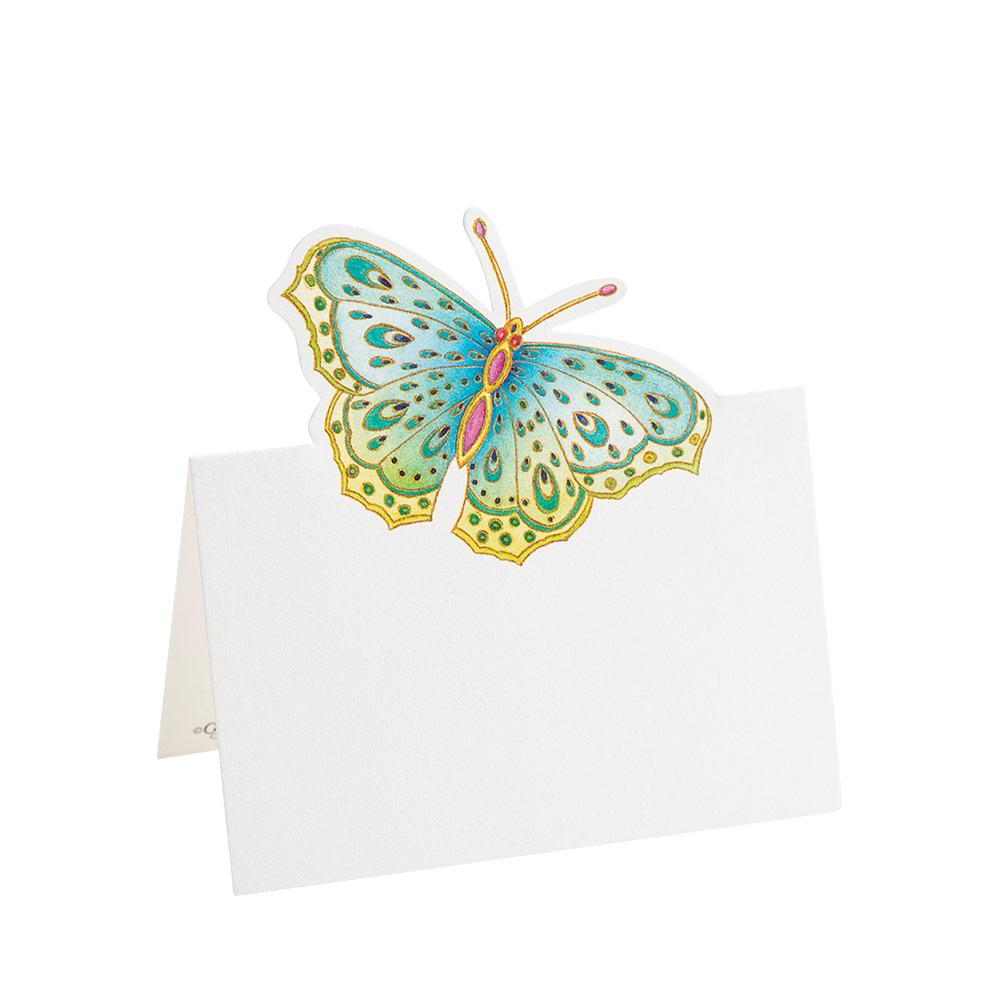 Jeweled Butterflies Die-Cut Place Cards - 8 Per Package by Caspari