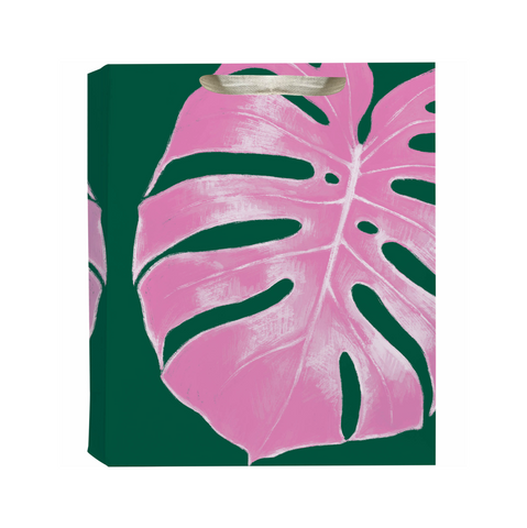 Jungle Queen Pink & Green Palm Large Gift Bag