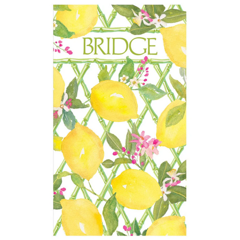 Limoncello Bridge Score Pad By Caspari