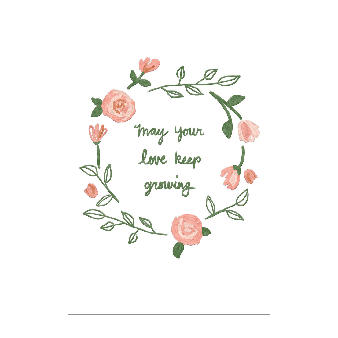 May Your Love Keep Growing Anniversary Card