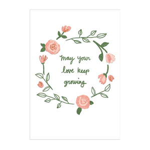 May Your Love Keep Growing Anniversary Card